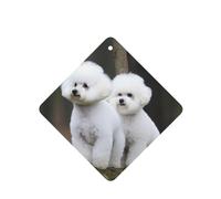 6 Pcs Car Air Fresheners,Funny Hanging Car Air Fresheners Bichon Frise Cute Long Lasting Scented Mirror Hanging Decoration Ornaments Gift Interior Decor Accessories For Men Women
