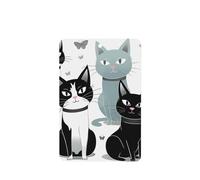 6 Pcs Car Air Fresheners,Funny Hanging Car Air Fresheners Black And White Cats Cute Long Lasting Scented Mirror Hanging Decoration Ornaments Gift Interior Decor Accessories For Men Women