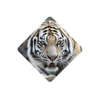 6 Pcs Car Air Fresheners,Funny Hanging Car Air Fresheners Black And White Tiger Cute Long Lasting Scented Mirror Hanging Decoration Ornaments Gift Interior Decor Accessories For Men Women