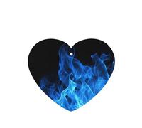 6 Pcs Car Air Fresheners,Funny Hanging Car Air Fresheners Blue Flame Cute Long Lasting Scented Mirror Hanging Decoration Ornaments Gift Interior Decor Accessories For Men Women