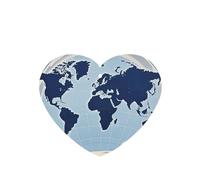 6 Pcs Car Air Fresheners,Funny Hanging Car Air Fresheners Blue Map Of The World Cute Long Lasting Scented Mirror Hanging Decoration Ornaments Gift Interior Decor Accessories For Men Women