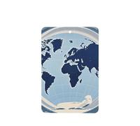 6 Pcs Car Air Fresheners,Funny Hanging Car Air Fresheners Blue Map Of The World Cute Long Lasting Scented Mirror Hanging Decoration Ornaments Gift Interior Decor Accessories For Men Women