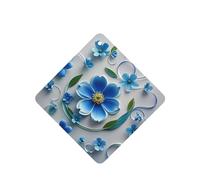 6 Pcs Car Air Fresheners,Funny Hanging Car Air Fresheners Blue Mini Flower Swirl Cute Long Lasting Scented Mirror Hanging Decoration Ornaments Gift Interior Decor Accessories For Men Women