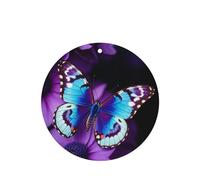 6 Pcs Car Air Fresheners,Funny Hanging Car Air Fresheners Blue Purple Butterfly Cute Long Lasting Scented Mirror Hanging Decoration Ornaments Gift Interior Decor Accessories For Men Women