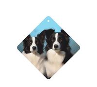 6 Pcs Car Air Fresheners,Funny Hanging Car Air Fresheners Border Collie Cute Long Lasting Scented Mirror Hanging Decoration Ornaments Gift Interior Decor Accessories For Men Women