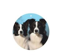 6 Pcs Car Air Fresheners,Funny Hanging Car Air Fresheners Border Collie Cute Long Lasting Scented Mirror Hanging Decoration Ornaments Gift Interior Decor Accessories For Men Women