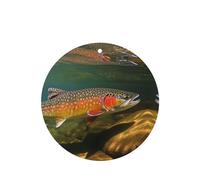 6 Pcs Car Air Fresheners,Funny Hanging Car Air Fresheners Brook Trout Fly Fishing Cute Long Lasting Scented Mirror Hanging Decoration Ornaments Gift Interior Decor Accessories For Men Women