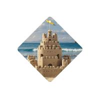 6 Pcs Car Air Fresheners,Funny Hanging Car Air Fresheners Building A Sandcastle Cute Long Lasting Scented Mirror Hanging Decoration Ornaments Gift Interior Decor Accessories For Men Women