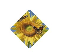 6 Pcs Car Air Fresheners,Funny Hanging Car Air Fresheners Butterflys On The Sunflowers Cute Long Lasting Scented Mirror Hanging Decoration Ornaments Gift Interior Decor Accessories For Men Women
