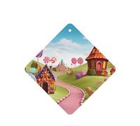 6 Pcs Car Air Fresheners,Funny Hanging Car Air Fresheners Candy Beautiful Land Cute Long Lasting Scented Mirror Hanging Decoration Ornaments Gift Interior Decor Accessories For Men Women