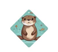 6 Pcs Car Air Fresheners,Funny Hanging Car Air Fresheners Cartoon Cute Otter Cute Long Lasting Scented Mirror Hanging Decoration Ornaments Gift Interior Decor Accessories For Men Women
