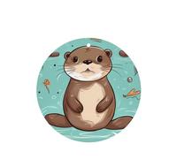 6 Pcs Car Air Fresheners,Funny Hanging Car Air Fresheners Cartoon Cute Otter Cute Long Lasting Scented Mirror Hanging Decoration Ornaments Gift Interior Decor Accessories For Men Women