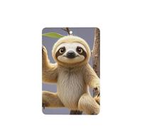 6 Pcs Car Air Fresheners,Funny Hanging Car Air Fresheners Cartoon Sloth Cute Long Lasting Scented Mirror Hanging Decoration Ornaments Gift Interior Decor Accessories For Men Women