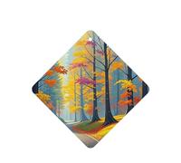 6 Pcs Car Air Fresheners,Funny Hanging Car Air Fresheners Colorful Autumn Morning Cute Long Lasting Scented Mirror Hanging Decoration Ornaments Gift Interior Decor Accessories For Men Women