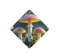 6 Pcs Car Air Fresheners,Funny Hanging Car Air Fresheners Colorful Mushroom Image Cute Long Lasting Scented Mirror Hanging Decoration Ornaments Gift Interior Decor Accessories For Men Women