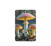 6 Pcs Car Air Fresheners,Funny Hanging Car Air Fresheners Colorful Mushroom Image Cute Long Lasting Scented Mirror Hanging Decoration Ornaments Gift Interior Decor Accessories For Men Women