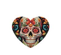 6 Pcs Car Air Fresheners,Funny Hanging Car Air Fresheners Colorful Sugar Skull Cute Long Lasting Scented Mirror Hanging Decoration Ornaments Gift Interior Decor Accessories For Men Women