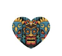 6 Pcs Car Air Fresheners,Funny Hanging Car Air Fresheners Colorful Tiki Mask Pattern Cute Long Lasting Scented Mirror Hanging Decoration Ornaments Gift Interior Decor Accessories For Men Women