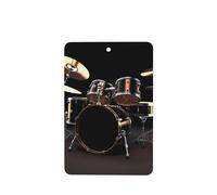 6 Pcs Car Air Fresheners,Funny Hanging Car Air Fresheners Cool Drum Set Cute Long Lasting Scented Mirror Hanging Decoration Ornaments Gift Interior Decor Accessories For Men Women