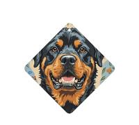 6 Pcs Car Air Fresheners,Funny Hanging Car Air Fresheners Cool Rottweiler Dog Art Cute Long Lasting Scented Mirror Hanging Decoration Ornaments Gift Interior Decor Accessories For Men Women