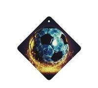 6 Pcs Car Air Fresheners,Funny Hanging Car Air Fresheners Cool Soccer Ball Cute Long Lasting Scented Mirror Hanging Decoration Ornaments Gift Interior Decor Accessories For Men Women