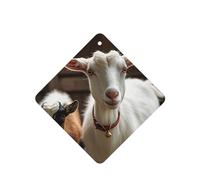 6 Pcs Car Air Fresheners,Funny Hanging Car Air Fresheners Cute Goat Cute Long Lasting Scented Mirror Hanging Decoration Ornaments Gift Interior Decor Accessories For Men Women