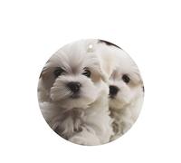 6 Pcs Car Air Fresheners,Funny Hanging Car Air Fresheners Cute Maltese Puppy Cute Long Lasting Scented Mirror Hanging Decoration Ornaments Gift Interior Decor Accessories For Men Women