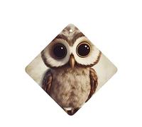 6 Pcs Car Air Fresheners,Funny Hanging Car Air Fresheners Cute Owl Cute Long Lasting Scented Mirror Hanging Decoration Ornaments Gift Interior Decor Accessories For Men Women