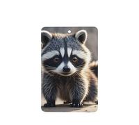6 Pcs Car Air Fresheners,Funny Hanging Car Air Fresheners Cute Raccoon Cute Long Lasting Scented Mirror Hanging Decoration Ornaments Gift Interior Decor Accessories For Men Women