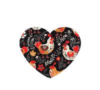 6 Pcs Car Air Fresheners,Funny Hanging Car Air Fresheners Cute Rooster Chickens Cute Long Lasting Scented Mirror Hanging Decoration Ornaments Gift Interior Decor Accessories For Men Women