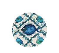 6 Pcs Car Air Fresheners,Funny Hanging Car Air Fresheners Cyan Fish Pattern Cute Long Lasting Scented Mirror Hanging Decoration Ornaments Gift Interior Decor Accessories For Men Women