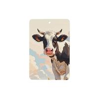 6 Pcs Car Air Fresheners,Funny Hanging Car Air Fresheners Dairy Cow Cute Long Lasting Scented Mirror Hanging Decoration Ornaments Gift Interior Decor Accessories For Men Women