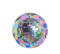 6 Pcs Car Air Fresheners,Funny Hanging Car Air Fresheners Disco Ball Pattern Cute Long Lasting Scented Mirror Hanging Decoration Ornaments Gift Interior Decor Accessories For Men Women