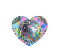 6 Pcs Car Air Fresheners,Funny Hanging Car Air Fresheners Disco Ball Pattern Cute Long Lasting Scented Mirror Hanging Decoration Ornaments Gift Interior Decor Accessories For Men Women