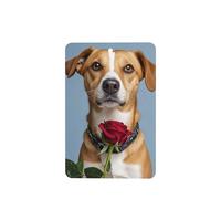 6 Pcs Car Air Fresheners,Funny Hanging Car Air Fresheners Dog Holding A Rose Cute Long Lasting Scented Mirror Hanging Decoration Ornaments Gift Interior Decor Accessories For Men Women