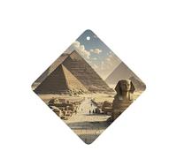 6 Pcs Car Air Fresheners,Funny Hanging Car Air Fresheners Egyptian Pyramids Cute Long Lasting Scented Mirror Hanging Decoration Ornaments Gift Interior Decor Accessories For Men Women