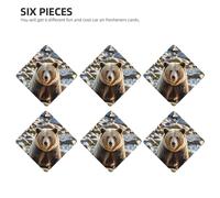 6 Pcs Car Air Fresheners,Funny Hanging Car Air Fresheners Encounter Animal Bear Cute Long Lasting Scented Mirror Hanging Decoration Ornaments Gift Interior Decor Accessories For Men Women