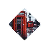 6 Pcs Car Air Fresheners,Funny Hanging Car Air Fresheners England Uk Retro London Telephone Cute Long Lasting Scented Mirror Hanging Decoration Ornaments Gift Interior Decor Accessories For Men Women