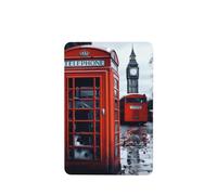 6 Pcs Car Air Fresheners,Funny Hanging Car Air Fresheners England Uk Retro London Telephone Cute Long Lasting Scented Mirror Hanging Decoration Ornaments Gift Interior Decor Accessories For Men Women