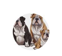6 Pcs Car Air Fresheners,Funny Hanging Car Air Fresheners English Bulldogs Cute Long Lasting Scented Mirror Hanging Decoration Ornaments Gift Interior Decor Accessories For Men Women