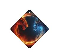 6 Pcs Car Air Fresheners,Funny Hanging Car Air Fresheners Fire And Ice Dragons Cute Long Lasting Scented Mirror Hanging Decoration Ornaments Gift Interior Decor Accessories For Men Women