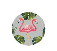 6 Pcs Car Air Fresheners,Funny Hanging Car Air Fresheners Flamingo Palm Trees Leaf Cute Long Lasting Scented Mirror Hanging Decoration Ornaments Gift Interior Decor Accessories For Men Women