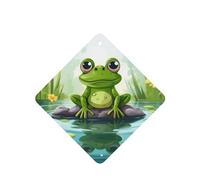 6 Pcs Car Air Fresheners,Funny Hanging Car Air Fresheners Frog On A Pond Cute Long Lasting Scented Mirror Hanging Decoration Ornaments Gift Interior Decor Accessories For Men Women