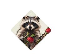 6 Pcs Car Air Fresheners,Funny Hanging Car Air Fresheners Funny Raccoon Cute Long Lasting Scented Mirror Hanging Decoration Ornaments Gift Interior Decor Accessories For Men Women