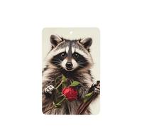 6 Pcs Car Air Fresheners,Funny Hanging Car Air Fresheners Funny Raccoon Cute Long Lasting Scented Mirror Hanging Decoration Ornaments Gift Interior Decor Accessories For Men Women