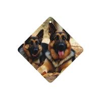 6 Pcs Car Air Fresheners,Funny Hanging Car Air Fresheners German Shepherd Dog Cute Long Lasting Scented Mirror Hanging Decoration Ornaments Gift Interior Decor Accessories For Men Women
