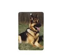 6 Pcs Car Air Fresheners,Funny Hanging Car Air Fresheners German Shepherd Dog Cute Long Lasting Scented Mirror Hanging Decoration Ornaments Gift Interior Decor Accessories For Men Women