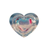 6 Pcs Car Air Fresheners,Funny Hanging Car Air Fresheners Glass Heart Shape Cute Long Lasting Scented Mirror Hanging Decoration Ornaments Gift Interior Decor Accessories For Men Women