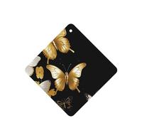 6 Pcs Car Air Fresheners,Funny Hanging Car Air Fresheners Gold White Butterflies Black Cute Long Lasting Scented Mirror Hanging Decoration Ornaments Gift Interior Decor Accessories For Men Women