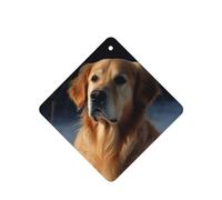 6 Pcs Car Air Fresheners,Funny Hanging Car Air Fresheners Golden Retriever Cute Long Lasting Scented Mirror Hanging Decoration Ornaments Gift Interior Decor Accessories For Men Women